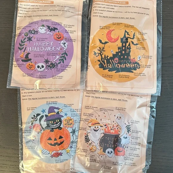 Halloween Embroidery Kit NIP - Picture 11 of 12